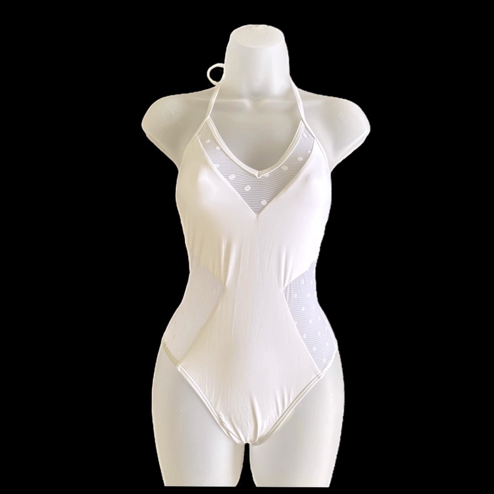 ELLA MOSS - White Cutout Swimsuit (XS)